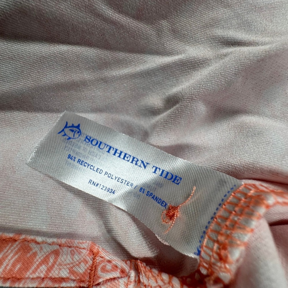 Southern Tide Mens Performance Polo Shirt XL Caps Off Summer Golf Short Sleeve - Picture 6 of 7